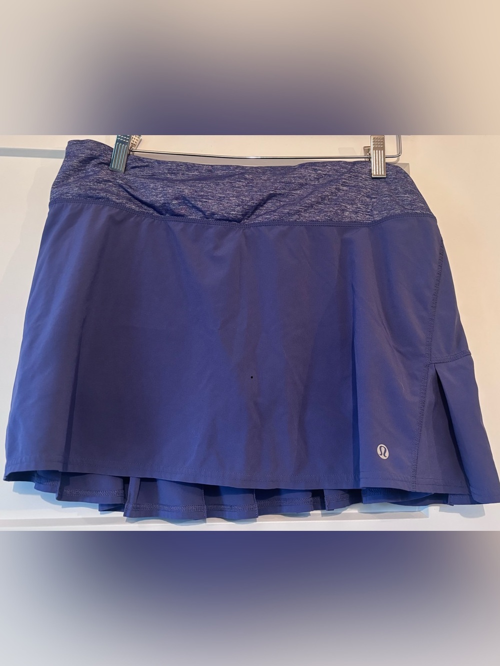 lululemon athletica purple skort with heathered waistband